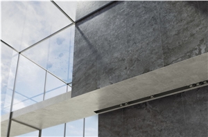 Exterior Wall Design Of Gray-Black Series Sintered Stone