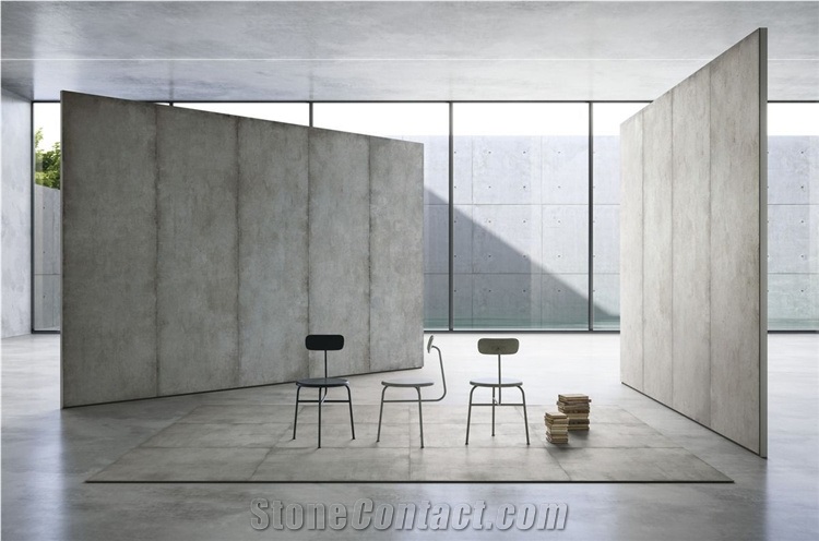  Interior Modern Light Gray Italian Marble Sintered Slabs 