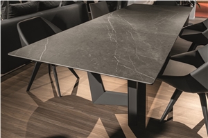 Sintered Stone Customized Dining Table Look Like Marble