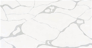 White Quartz Engineered Stone Island Kitchen Countertop