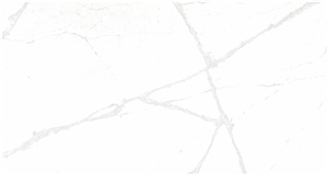 White Quartz Engineered Stone Island Kitchen Countertop