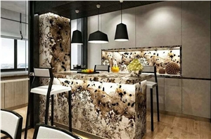 Pandora Polished Bookmatch Marble Slab