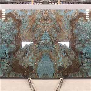 Polished Green Marble Bookmatch Slabs For Interior