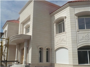 Saudi Stone White Limestone, Riyadh Stone Building, Facade Saudi Stone White Limestone, Riyadh Stone Building, Facade