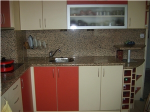 Rosa Porrino Granite Kitchen Countertops