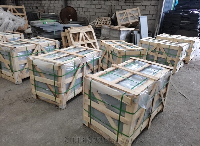 China Absolute Black Jet Black Granite G684 Honed Paver 