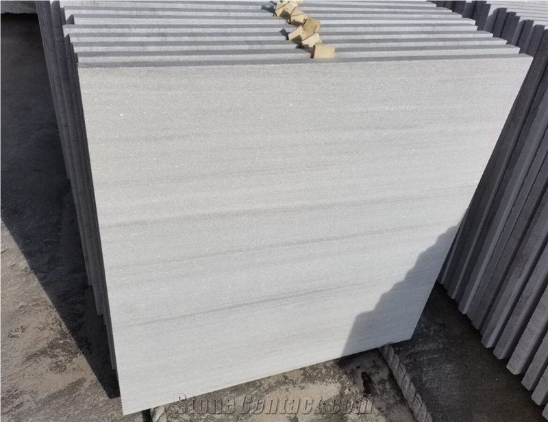 Crystal White Wood Stone Atlantic Stone Pool Paver Coping