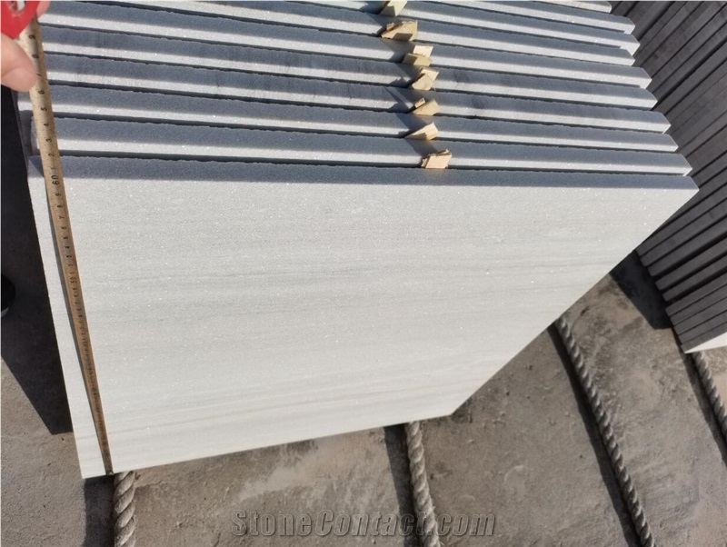 Crystal White Wood Stone Atlantic Stone Pool Paver Coping