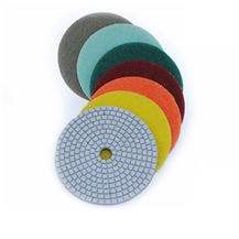 4'' Wet Polishing Pad Diamond Pads For Marble Granite Quartz