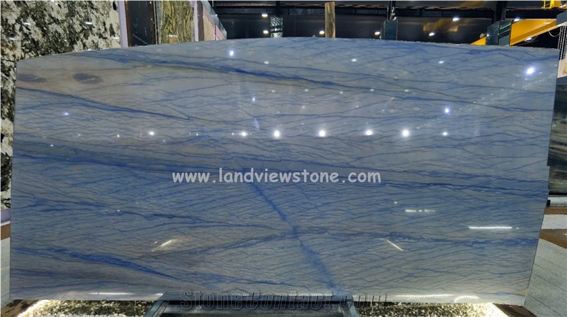 Azul Macaubas Quartzite For Bathroom And Kitchen Countertop