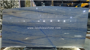 Azul Macaubas Quartzite For Bathroom And Kitchen Countertop