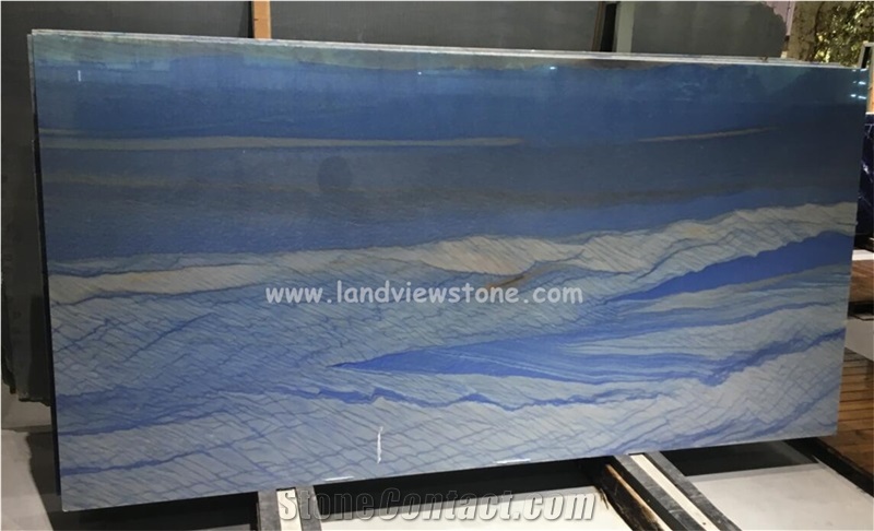 Azul Macaubas Quartzite For Bathroom And Kitchen Countertop