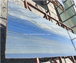 Azul Macaubas Quartzite For Bathroom And Kitchen Countertop