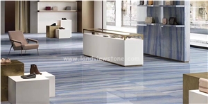Azul Macaubas Quartzite For Bathroom And Kitchen Countertop