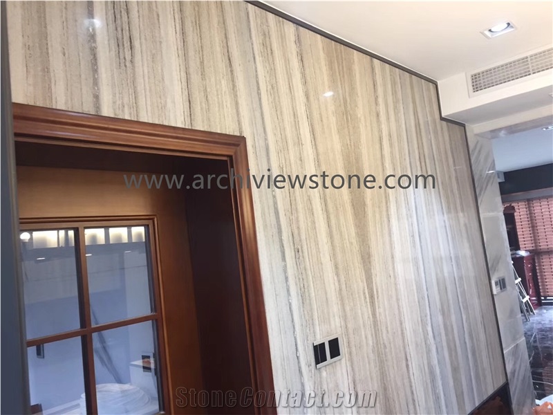 Crystal Wood Grain Marble Slabs, Crystal Wooden Marble Tiles