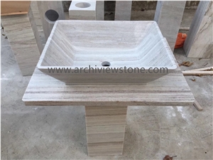 Crystal Wood Grain Marble Slabs, Crystal Wooden Marble Tiles