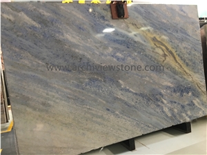 Garda Crystal Blue Slabs Cristalita Blue Backlit Wall Panels