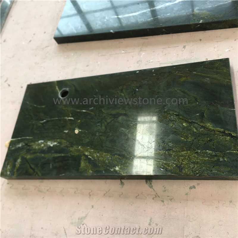 Victoria Regia Bar Top Green Marble Table Top