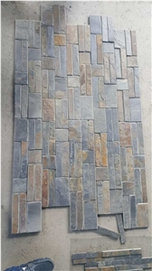 China Cheap Rusty Slate Wall Cladding Corner Veneer Tiles