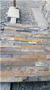 China Cheap Rusty Slate Wall Cladding Corner Veneer Tiles