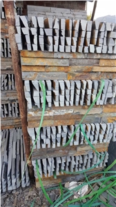 China Cheap Rusty Slate Wall Cladding Corner Veneer Tiles