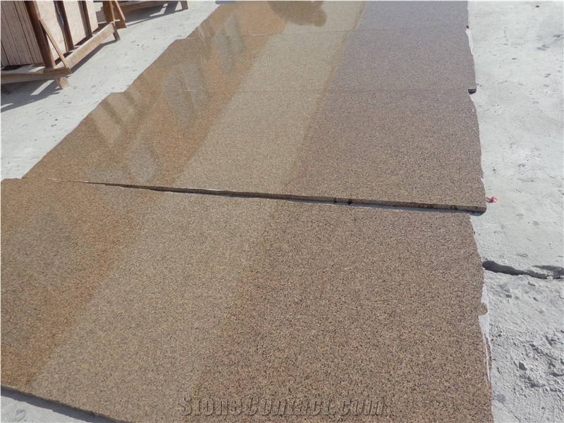 Indian Golden Leaf Granite Polished Exotic Wall Cladding 