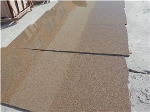 Indian Golden Leaf Granite Polished Exotic Wall Cladding 
