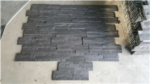 Jak Black Slate Stone, China Black Slate Tile Cladding Panel