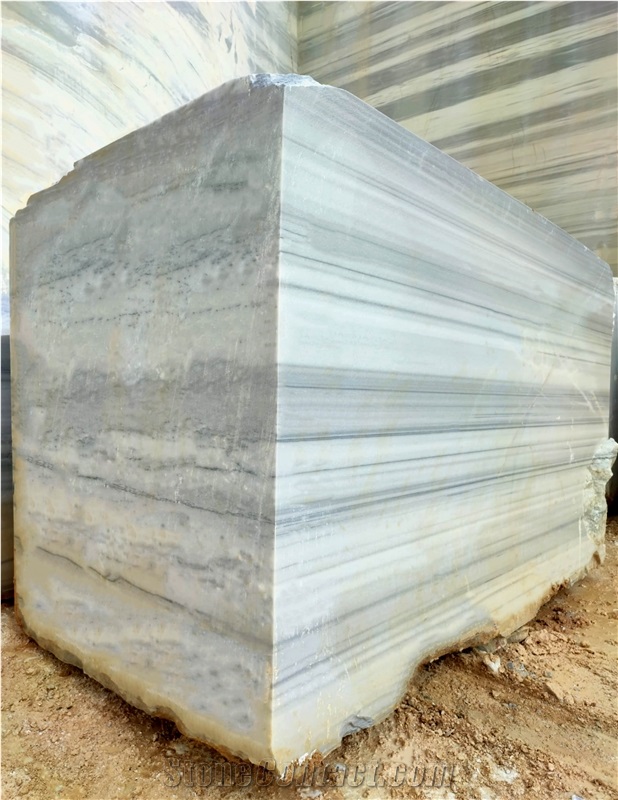 Striped Marble - White Marble Blocks