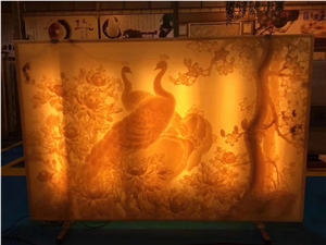 Agate Jade Gold Onyx Wall Tile Slab  In China Stone Market