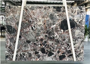 Brazil Chocolate Bordeaux Juparana Brown Granite Slab Tile