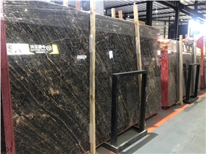 Brazil Golden Granite Slab Fantasy In China Stone Market