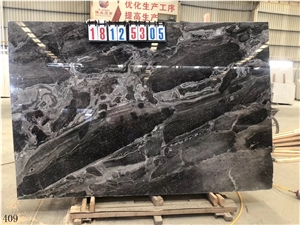 China Fantasy Cosmic Royal Ballets Granite Black Nero Slab