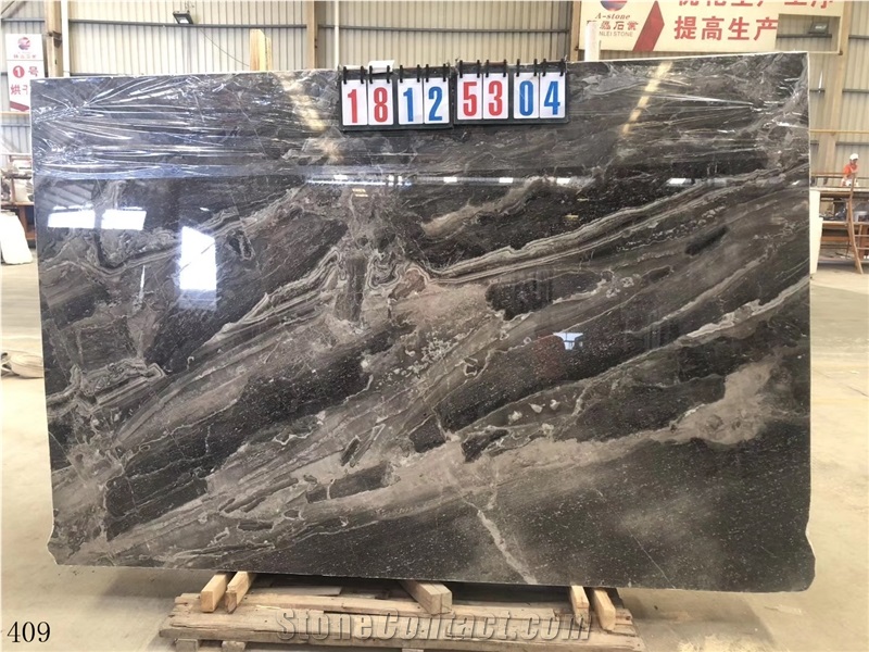 China Fantasy Granite Cosmic Royal Ballets Black Nero Slab