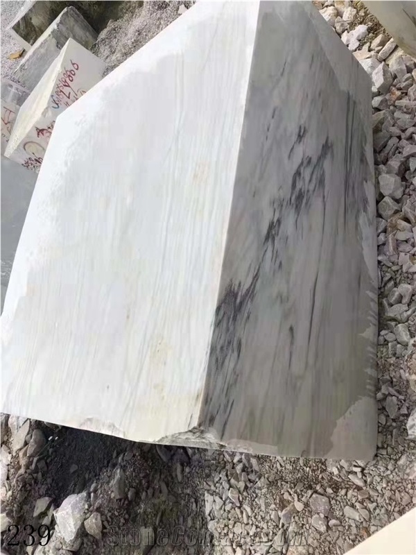 China Mountain White Ink Snow Marble Landscape Slab Tile