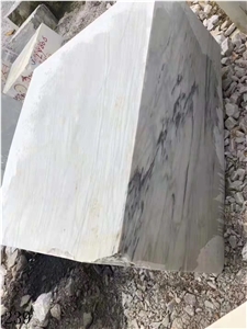 China Mountain White Ink Snow Marble Landscape Slab Tile