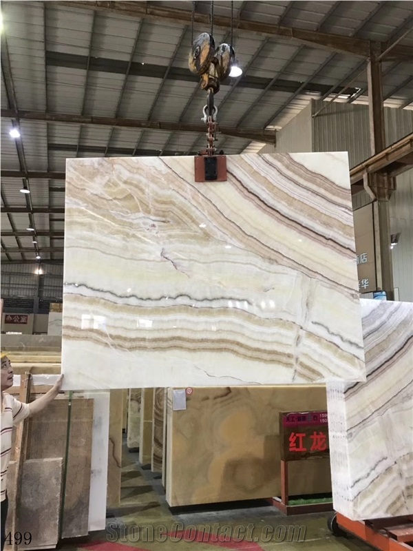 China Red Dragon Jade Onyx Slab Tile In China Stone Market