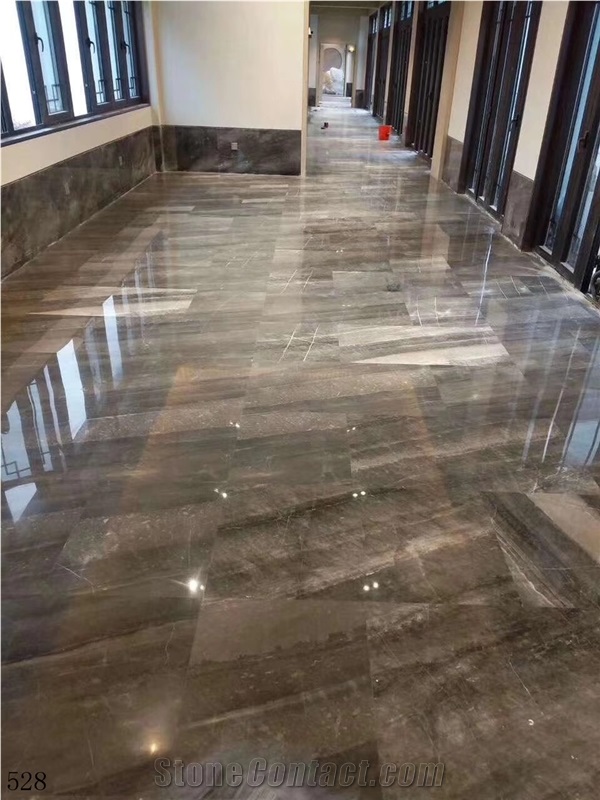 Gold Brick Grey Marble Sandy Slab Tile In China Stone Market