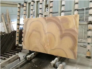 Iran Dark Peachy Onyx Wall Tile Slab In China Stone Market