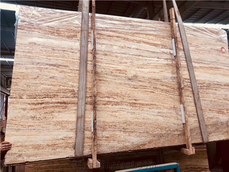 Iran Travertino Persiano Antique Slab In China Stone Market