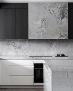 Italy Armani Calacatta Statuario Marble Table Top Use