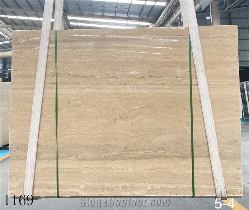 Italy Fosse Roman Travertine Slab In China Stone Market