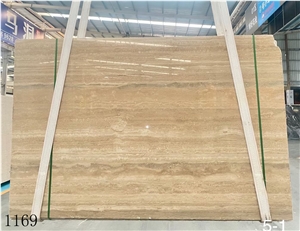 Italy Fosse Roman Travertine Slab In China Stone Market