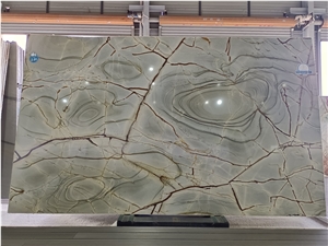Luxury Blue Quartzite Brazil Roman Slabs Wall Tiles