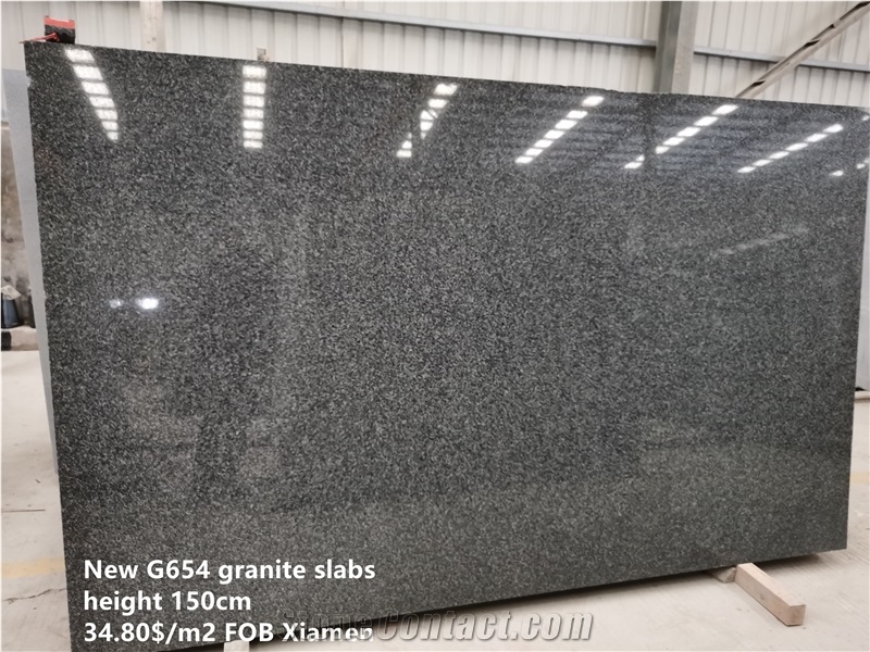 New G654 Impala Black Granite Slabs 