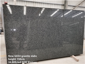 New G654 Impala Black Granite Slabs 