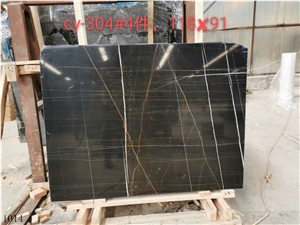 Noir Aziza Marble Nero Tunisi Black Sahara Marmo Slab Tile