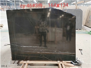 Noir Aziza Marble Nero Tunisi Black Sahara Marmo Slab Tile