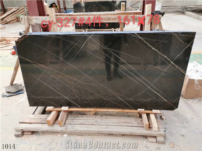 Noir Aziza Marble Nero Tunisi Black Sahara Marmo Slab Tile