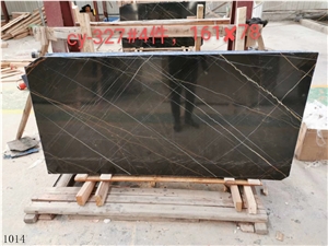 Noir Aziza Marble Nero Tunisi Black Sahara Marmo Slab Tile